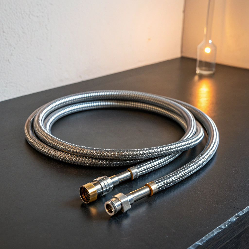 AquaFlame Stainless Steel Gas Connector Hose Kit